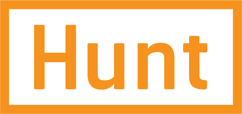 Hunt Design Logo - Orange