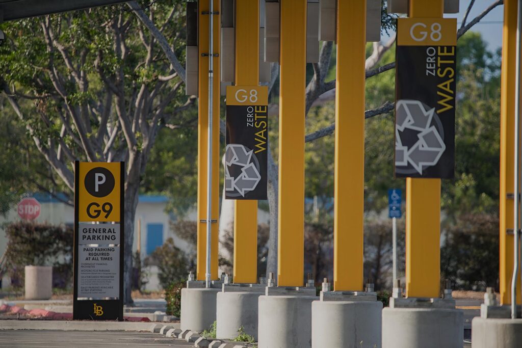 Call State Long Beach General Parking signage