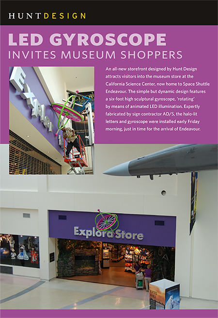 LED Gyroscope Invites Museum Shoppers