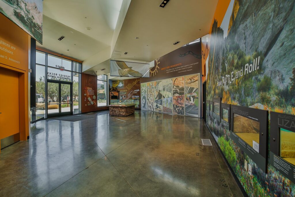 Vasquez Rocks Visitor Center exhibit